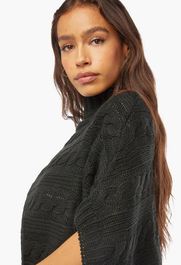 Cable Knit Ruana - Image 4
