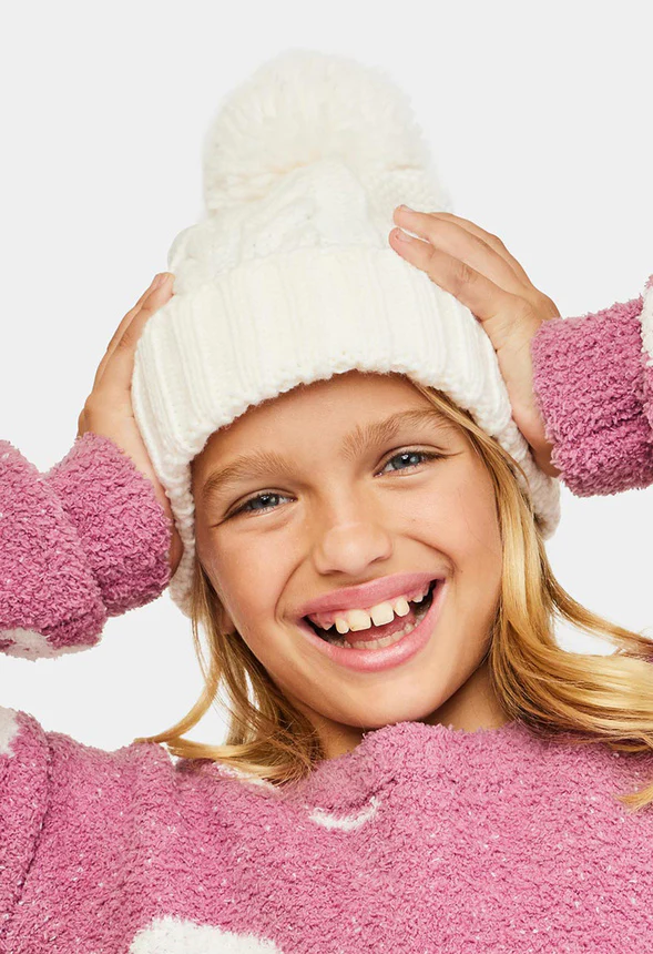 Cable Pom Beanie - Image 3