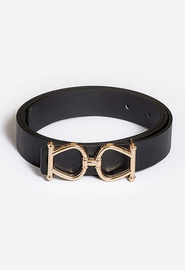 Cali Elastic Waist Equestrian Motif Buckle Belt - Image 2