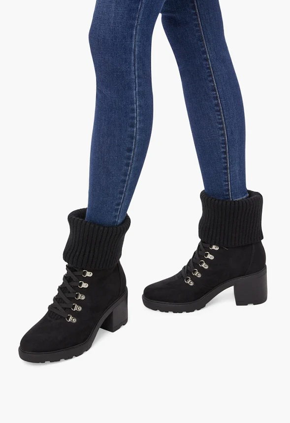 Camber Fold-Over Lace-Up Bootie - Image 2