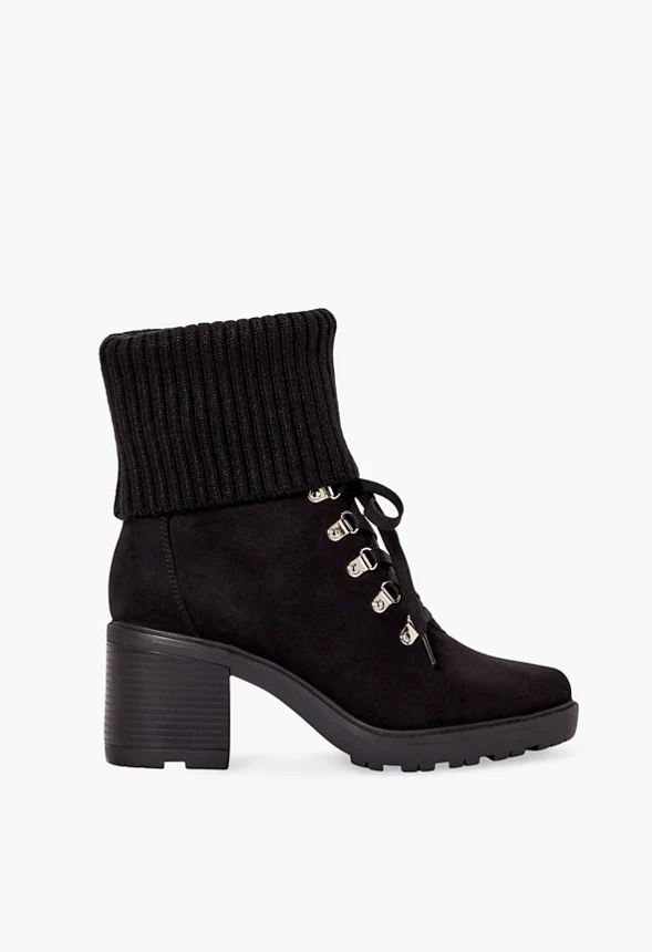 Camber Fold-Over Lace-Up Bootie - Image 3