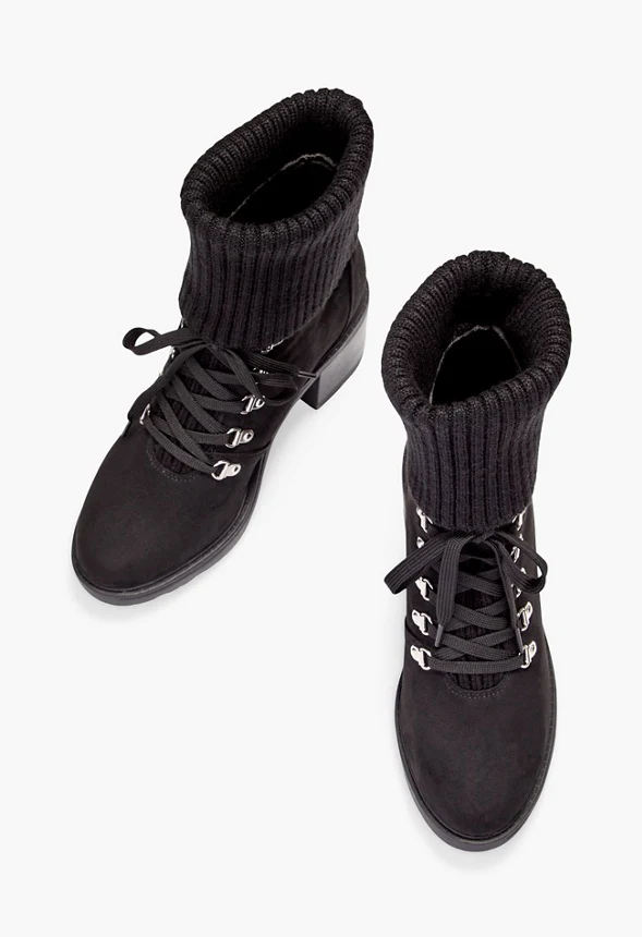 Camber Fold-Over Lace-Up Bootie - Image 6