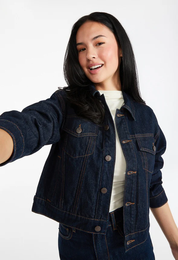 Cameron Denim Trucker Jacket - Image 3