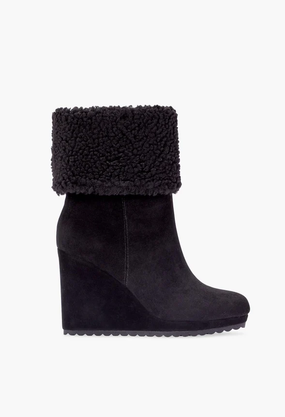 Cameron Sherpa Wedge Bootie - Image 2