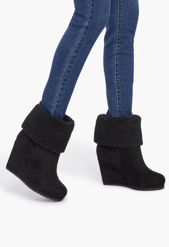Cameron Sherpa Wedge Bootie - Image 5