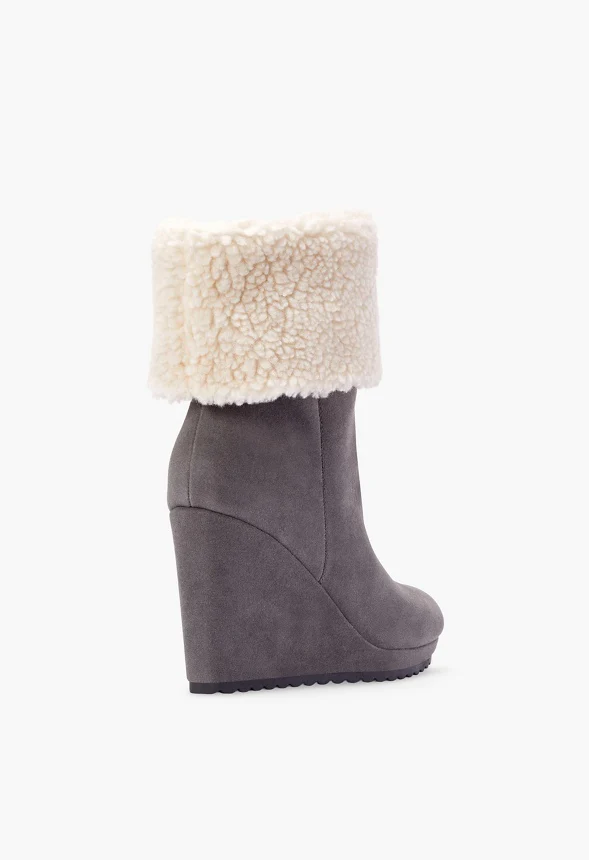 Cameron Sherpa Wedge Bootie - Image 3