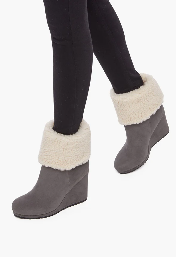 Cameron Sherpa Wedge Bootie - Image 5