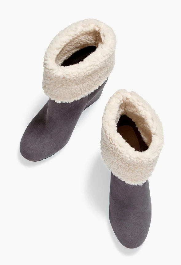 Cameron Sherpa Wedge Bootie - Image 6