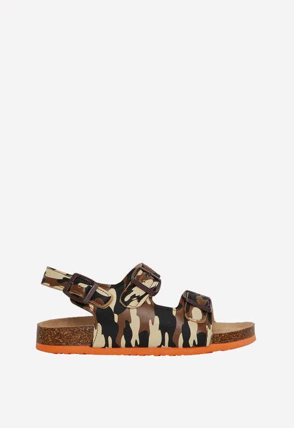 Camo Cork Sole Buckle Sandal - Image 3