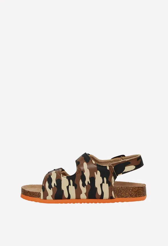 Camo Cork Sole Buckle Sandal - Image 4