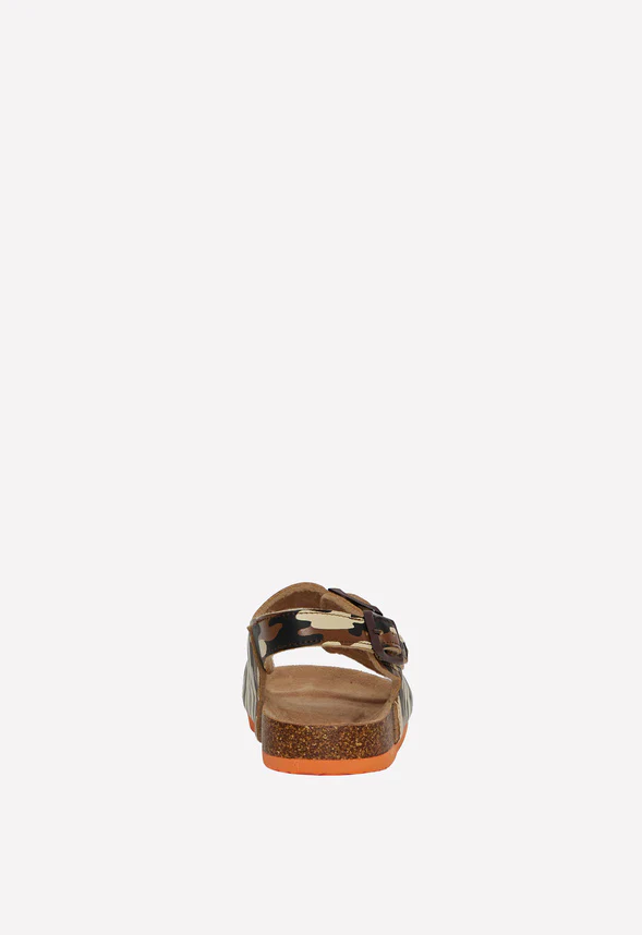 Camo Cork Sole Buckle Sandal - Image 7