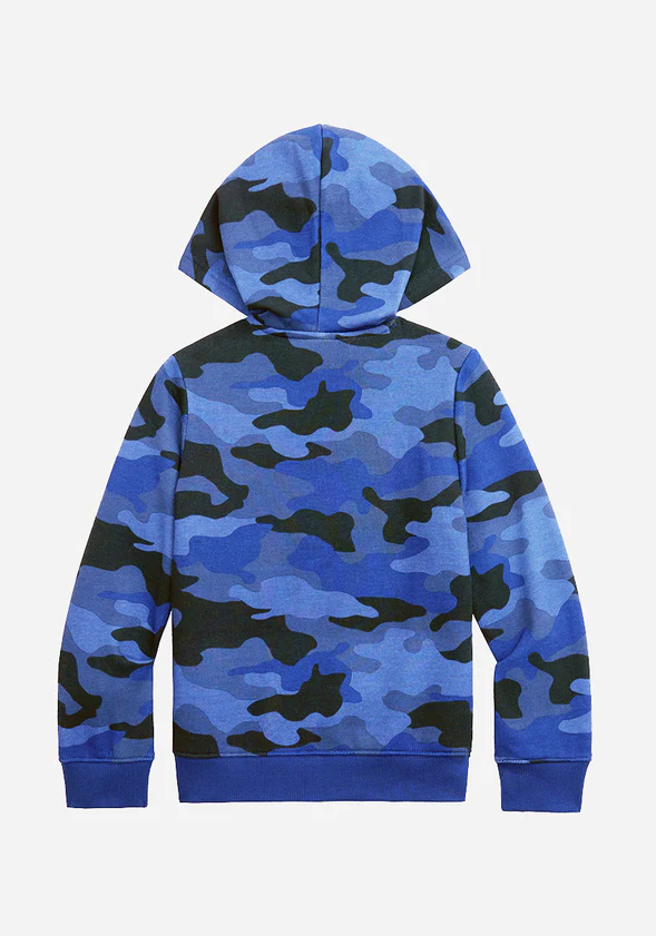 Camo Half Zip Hooded Sweatshirt - Image 3