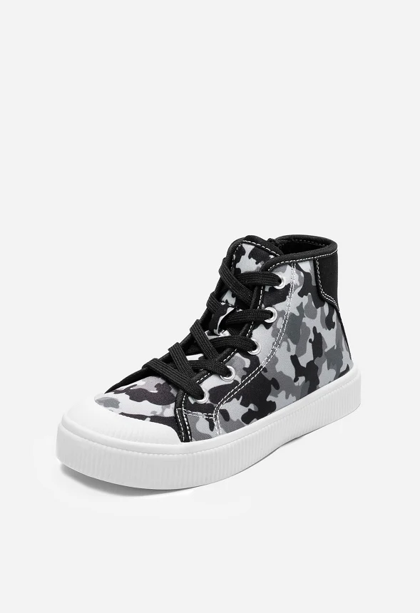 Kid's High Top Canvas CourtStar Casual Sneakers - Image 3