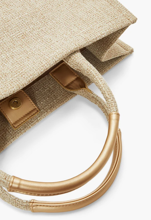 Canvas Tote with Pieced Handle - Image 5