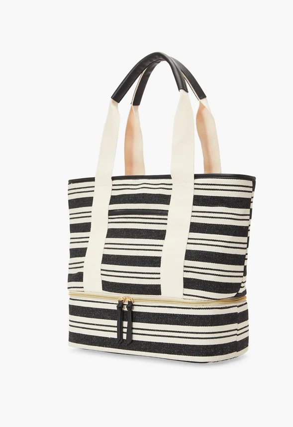 Canvas Weekenders Tote With Shoe Compartment - Image 4