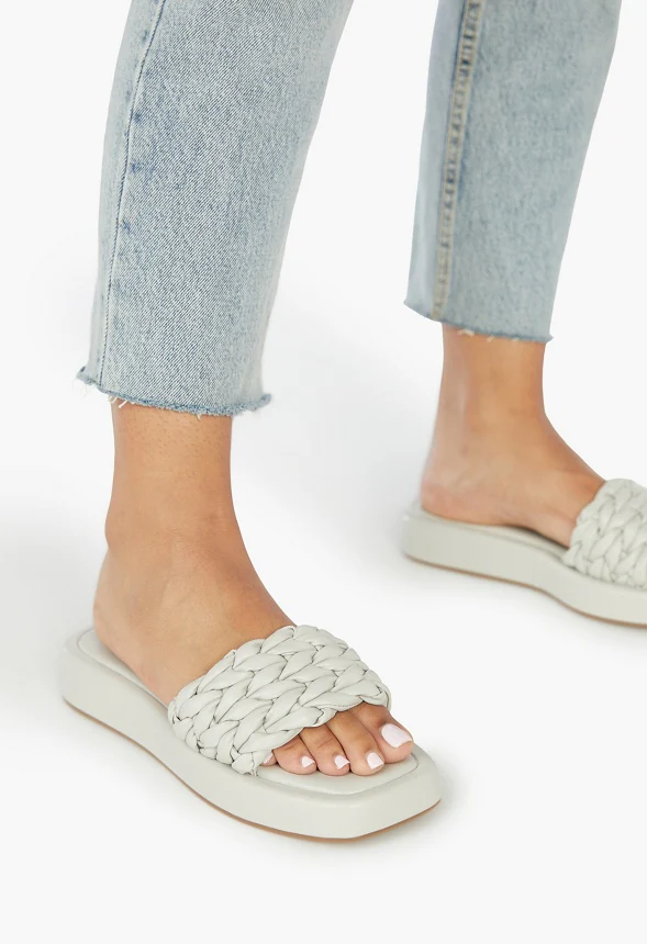 Cara Woven Slide Sandal - Image 5