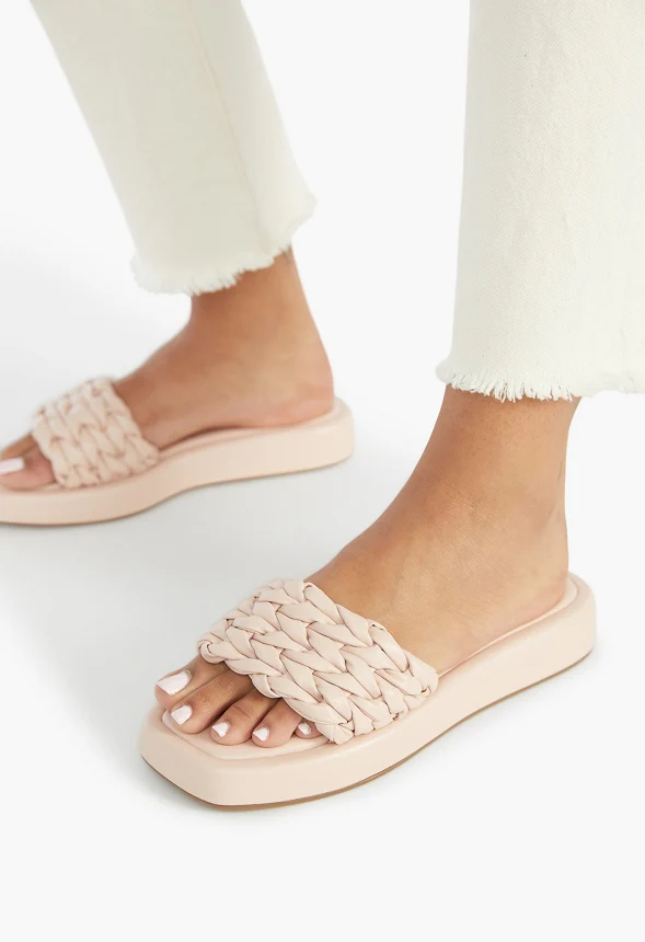Cara Woven Slide Sandal - Image 4