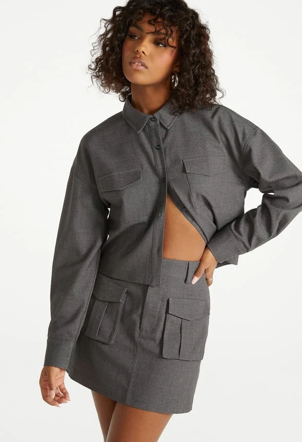 Utility Cargo Mini Skirt - Image 4