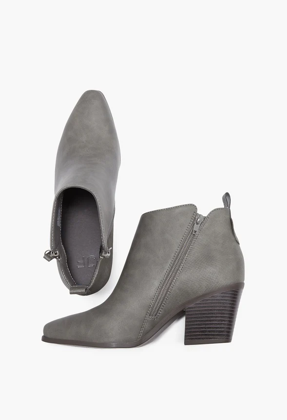Carlee Side Zip Heeled Bootie - Image 6