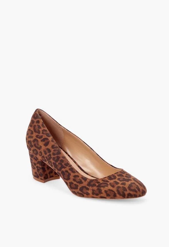 Caroline Block Heeled Pump - Image 2
