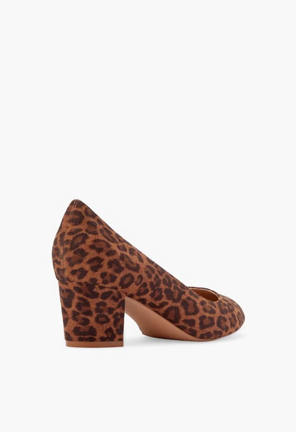Caroline Block Heeled Pump - Image 3