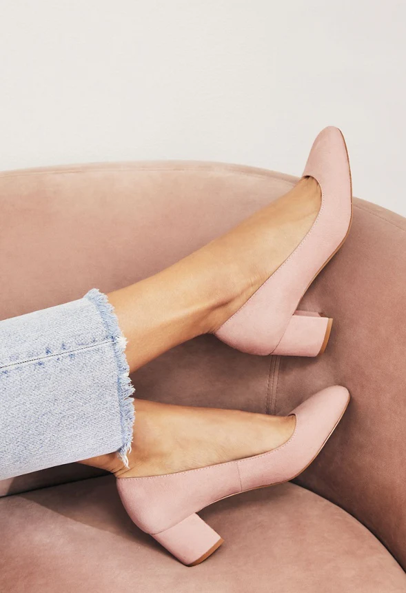 Caroline Block Heeled Pump - Image 2