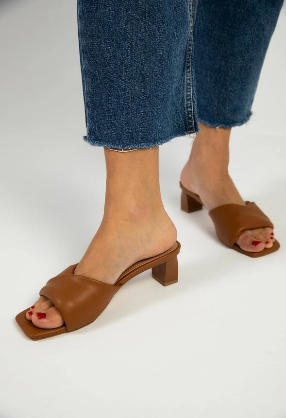 Caroline Mule Heeled Sandal