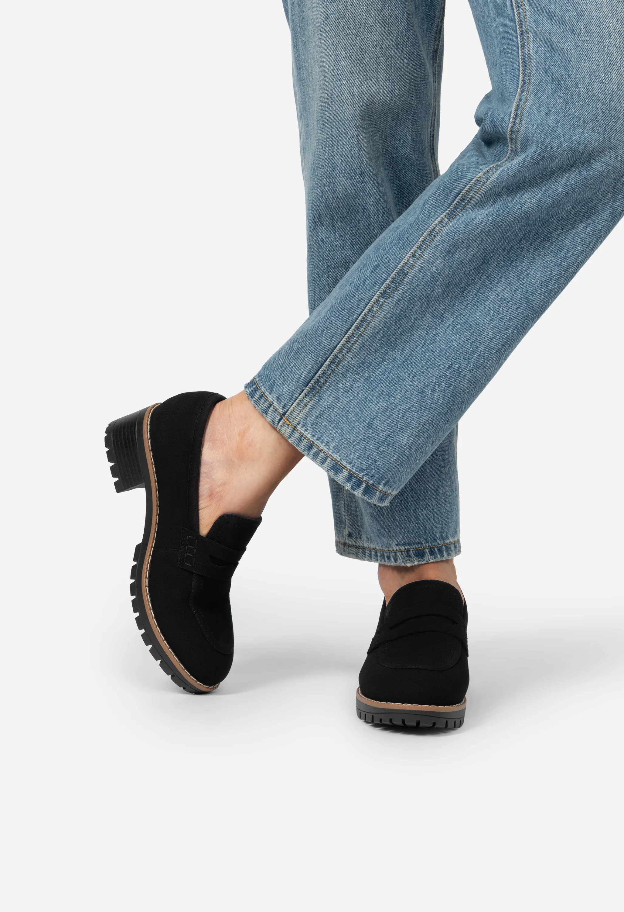 Casual Dress Chunky Penny Loafers - Image 2