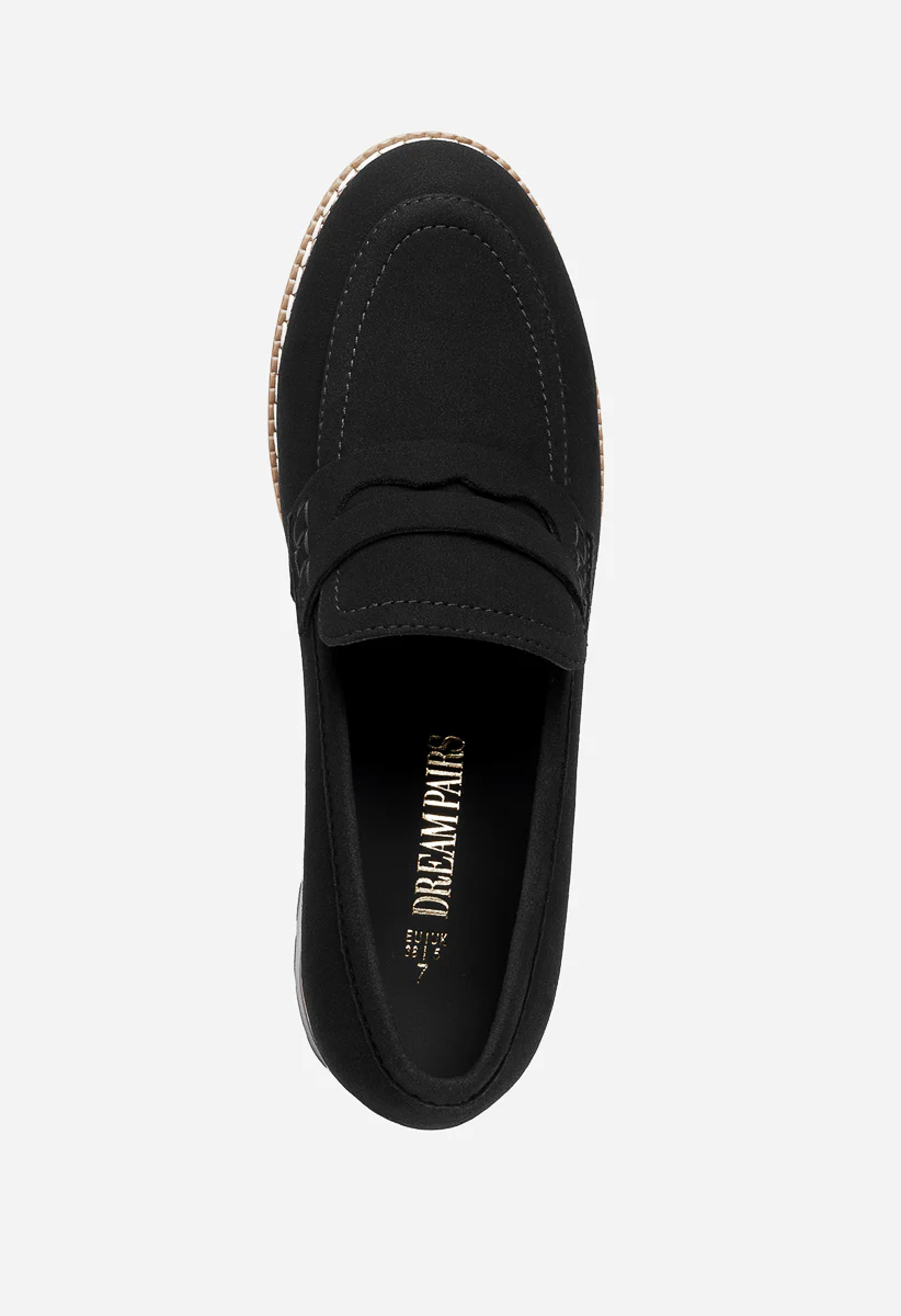 Casual Dress Chunky Penny Loafers - Image 4