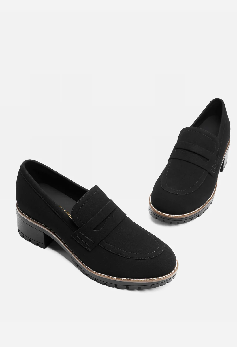 Casual Dress Chunky Penny Loafers - Image 5