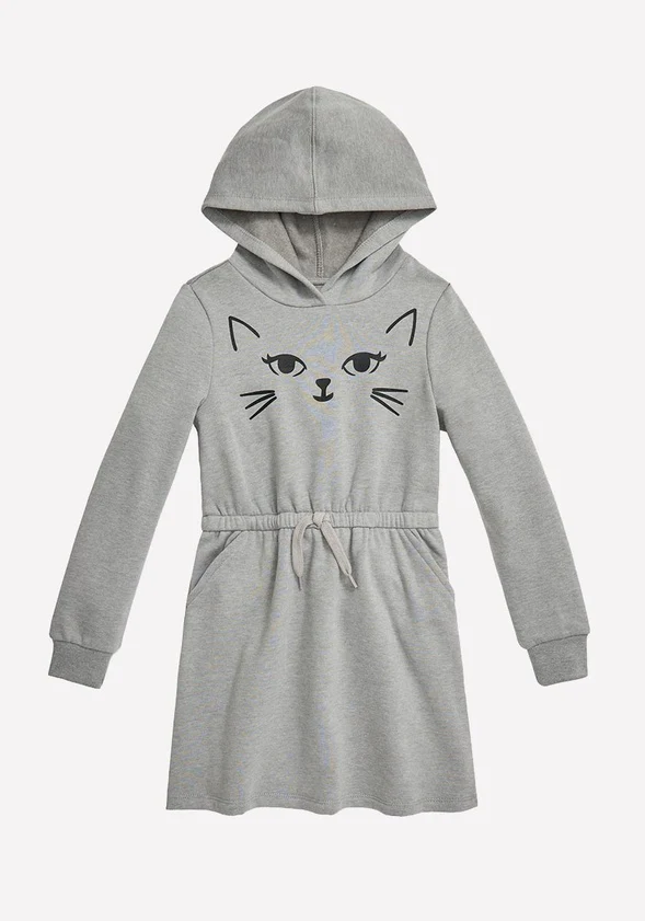 Cat Face Sweatshirt Dress - Image 3