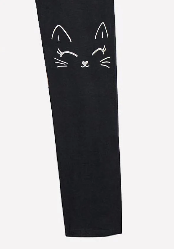 Cat Knee Graphic Legging - Image 2