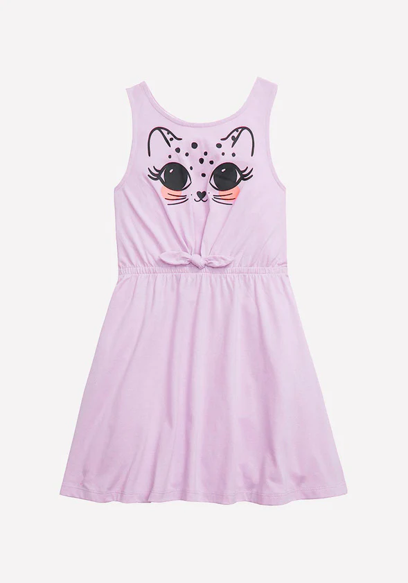 Cat Tie Waist Dress - Image 3