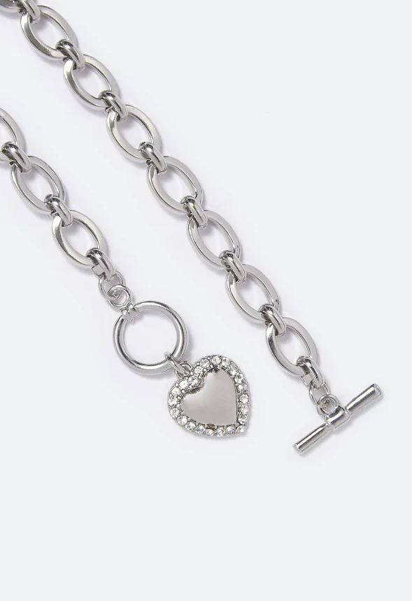 Cecilia Puff Heart Chain Bracelet - Image 3