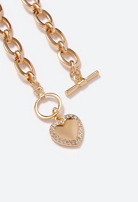 Cecilia Puff Heart Chain Bracelet - Image 3