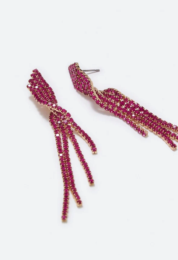 Celeste Asymmetric Strand Earrings - Image 3