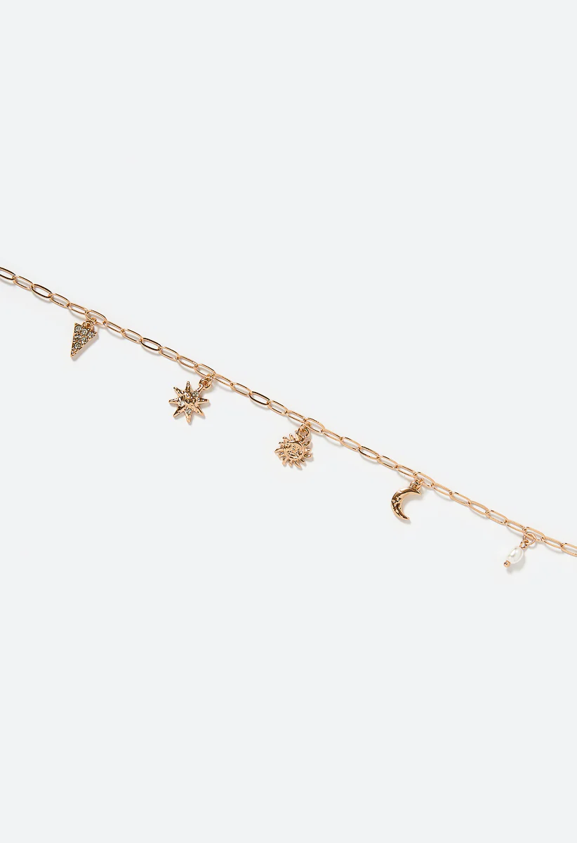 Celeste Stars And Moon Charm Necklace - Image 4