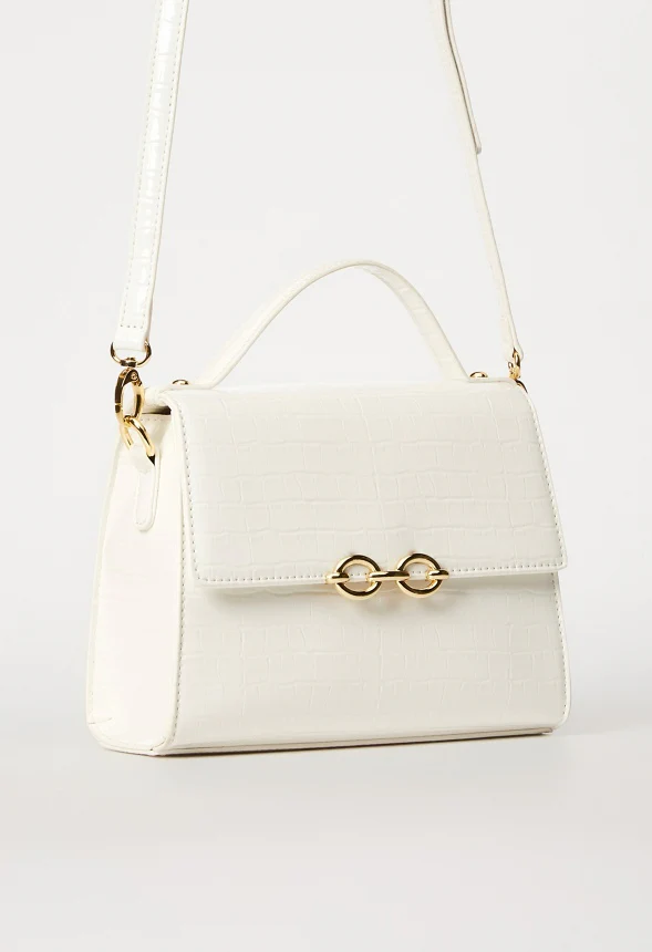 Chain Hardware Top Handle Crossbody - Image 4