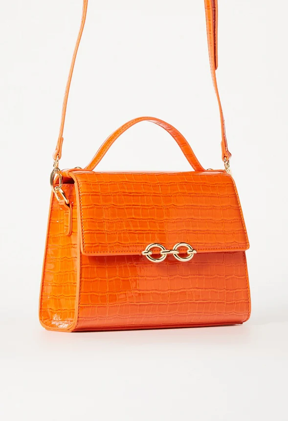 Chain Hardware Top Handle Crossbody - Image 3