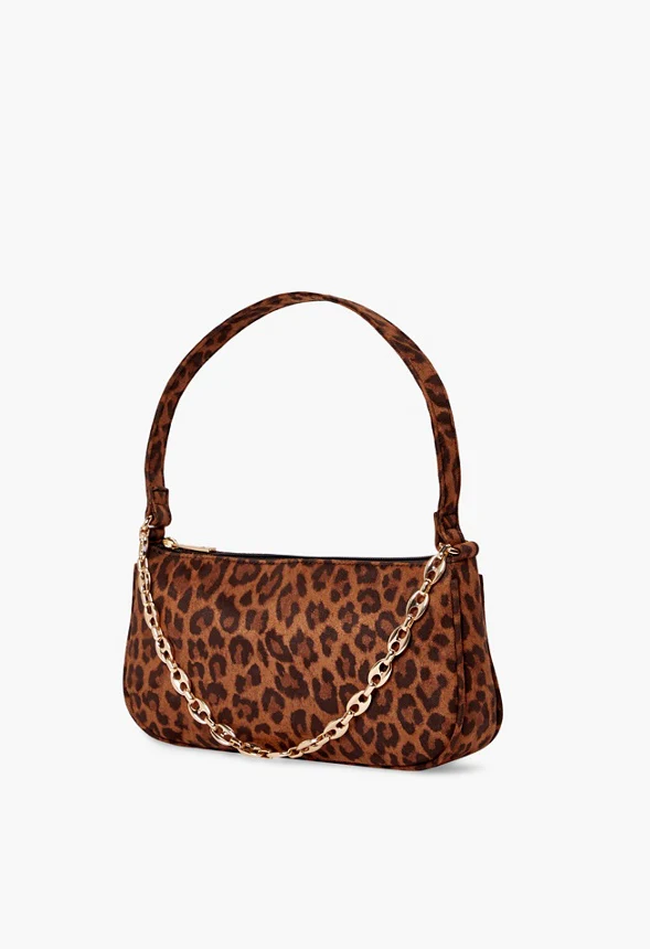 Chain Trim Shoulder Bag - Image 4