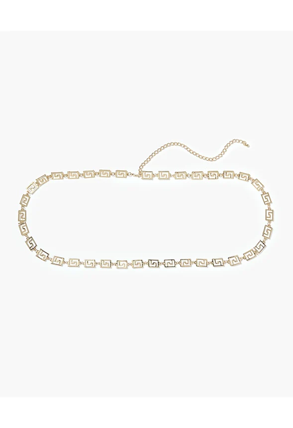 Charli Geometric Link Chain Belt - Image 3