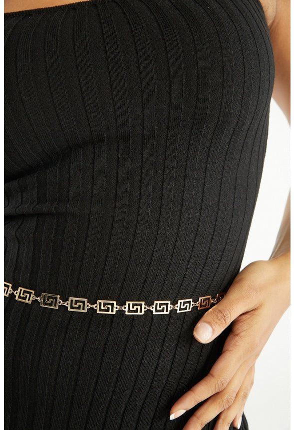 Charli Geometric Link Chain Belt - Image 4