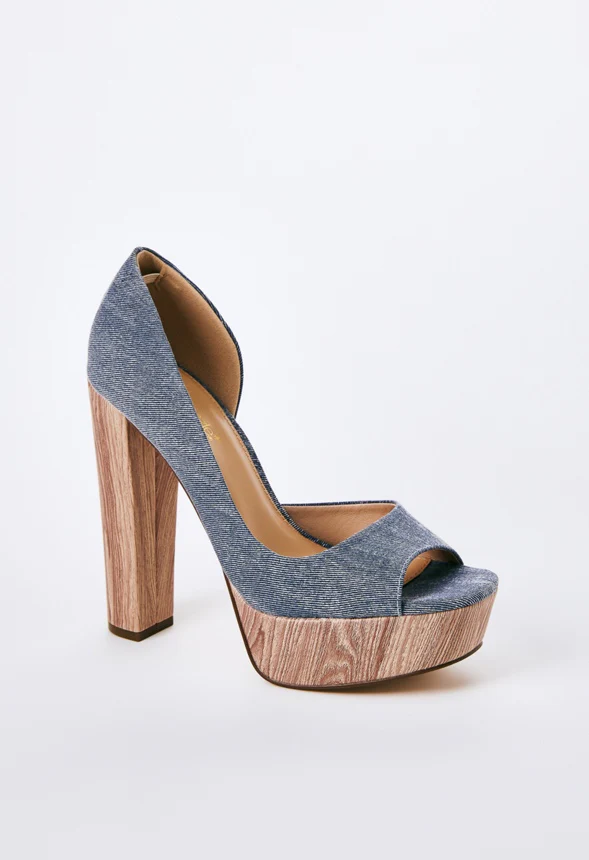 Charli Platform Peep Toe Pump - Image 2
