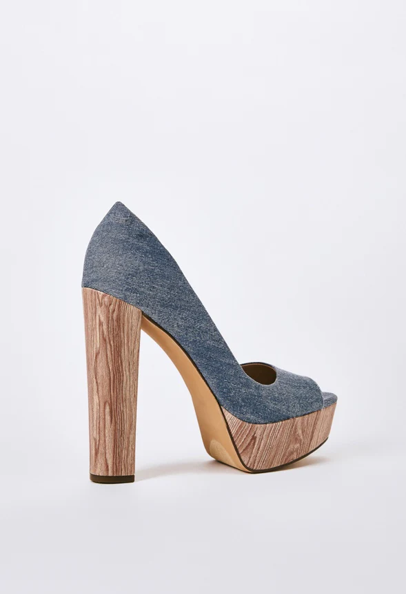 Charli Platform Peep Toe Pump - Image 4