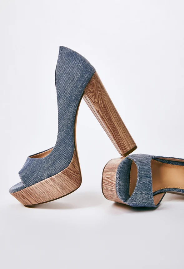 Charli Platform Peep Toe Pump - Image 5