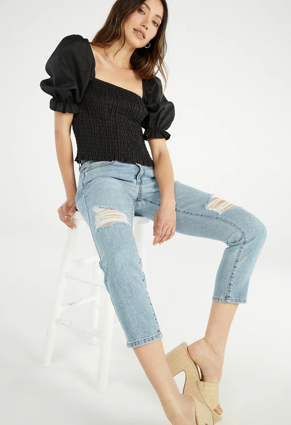 Charlie High Rise Slim Cropped Jeans - Image 4