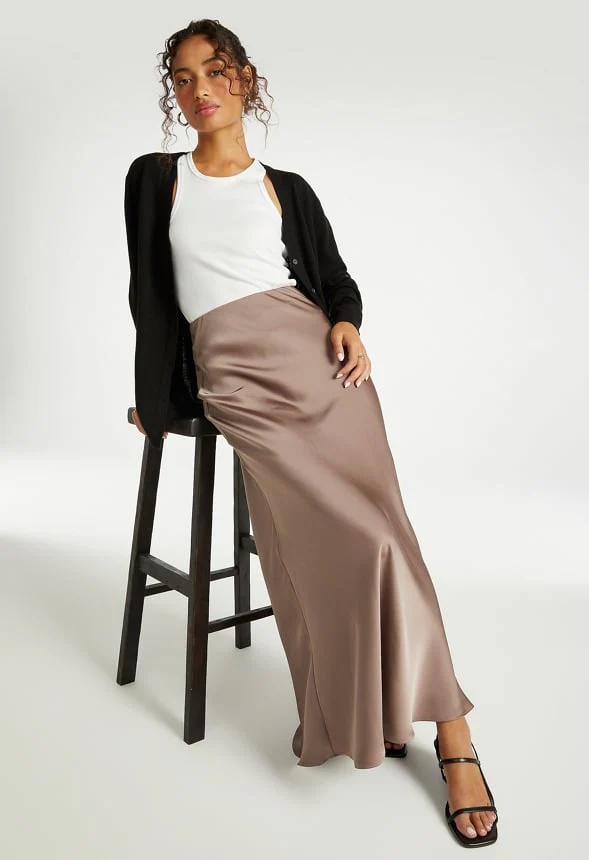 Charmeuse Maxi Skirt - Image 4