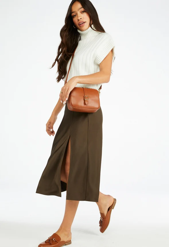 Charmeuse Slip Midi Skirt - Image 4