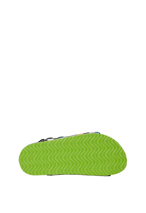 Checkered Rubber Sole Sandal - Image 5