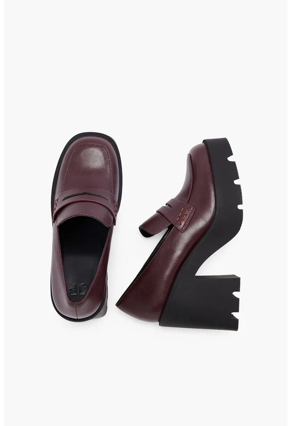 Cher Heeled Lug Sole Loafer - Image 6